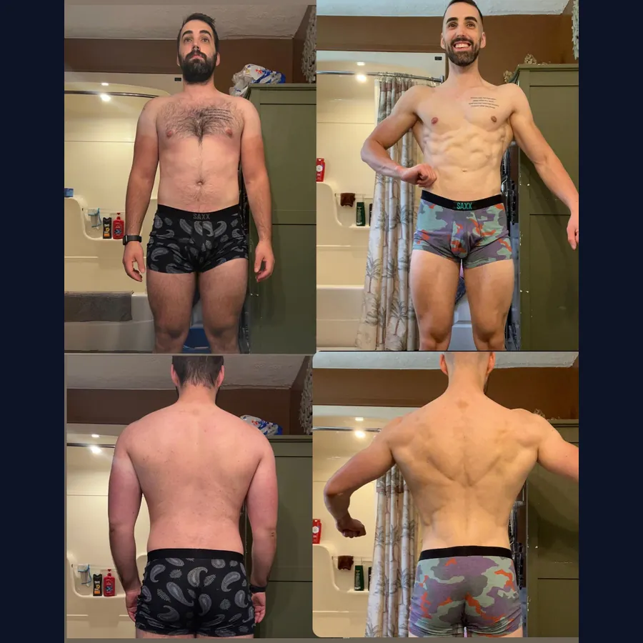 Adapted Physiques client result: First show transformation